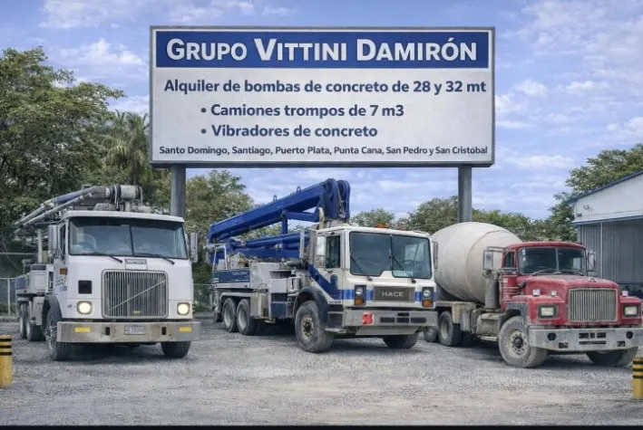 Flota de equipos para concreto de GVD
